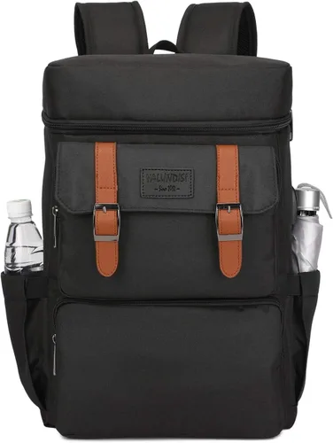 Miniatura 6 de YALUNDISI Mochila vintage para hombres y mujeres, mochila para laptop, mochila universitaria de 15.6 pulgadas