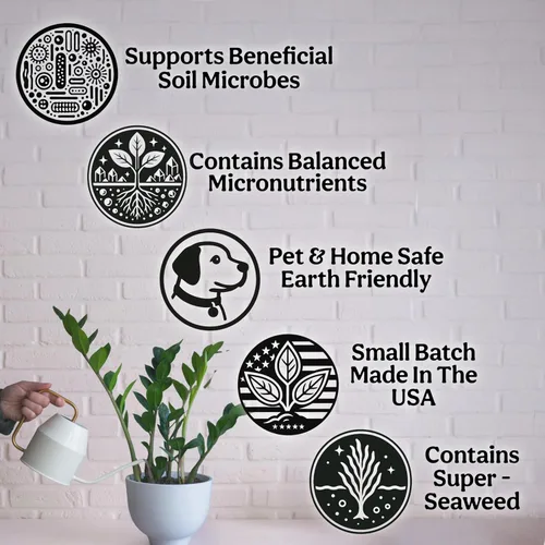 Miniatura 6 de Organic Liquid Indoor Plant Food, Houseplant, Tropical & All-Purpose Indoor Plant Fertilizer, Organic Liquid Fertilizer 5-5-5 with Sea Kelp 1 Gallon