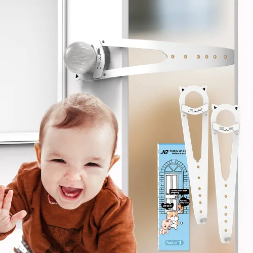 Miniatura 12 de Cerradura de puerta magnética Neobay a prueba de niños. No necesita puerta interior para gatos. Mantenga al niño fuera de la habitación con caja