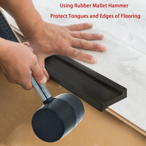 Miniatura 4 de NAACOO Bloque de roscado para suelo de tablón de vinilo, 3 bordes - Compatible con diferentes grosores de suelo. Doble cara con muescas - Uso