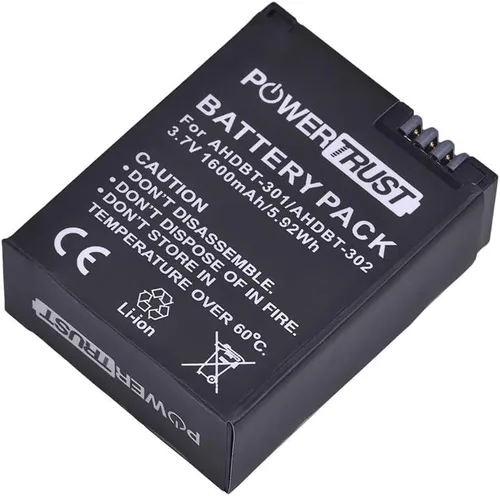 Miniatura 5 de Paquete de 3 baterías de repuesto AHDBT-301 AHDBT-302 para cámara de acción Gopro HD Hero 3+ Hero3 + cargador de batería USB LED de 3 ranuras
