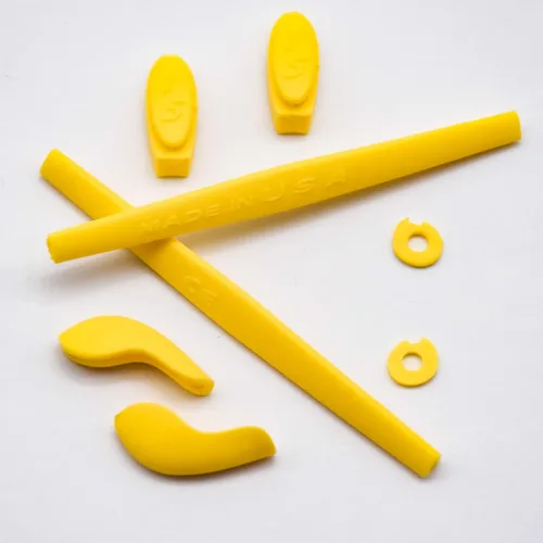 Miniatura 2 de Imytpft 2 Yellow CompatibleReplacement Silicone Leg Set For Oakleys Juliet Sunglasses Rubber Kit