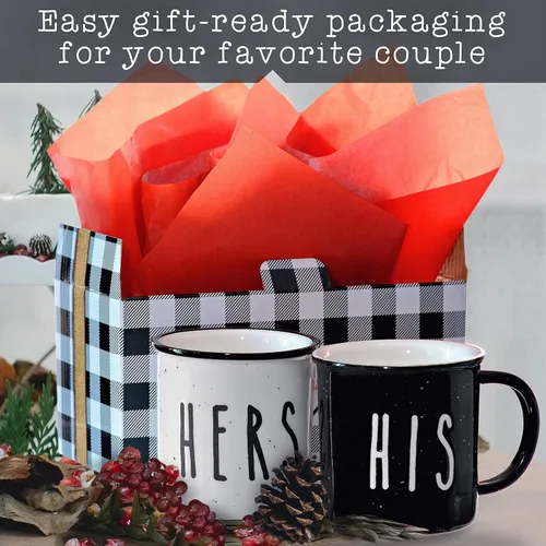 Miniatura 2 de MAINEVENT Juego de 2 tazas de café de 11 onzas, bonitas tazas de café a juego para parejas para aniversario, compromiso con él y su regalo