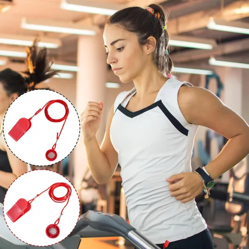 Miniatura 5 de lasuroa 2pcs Treadmill Magnet Safety Keys, 2 Styles Treadmill Magnetic Key Replacement Round Universal Running Machine Emergency Stop Safety Switch