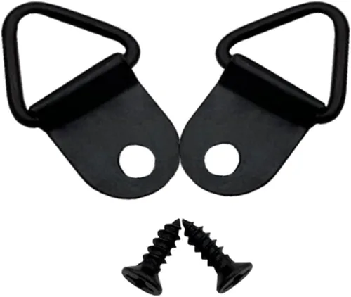 Ganchos de acero para colgar fotos con anillos triangulares pequeños con tornillos, marcos de fotos, soluciones para colgar cuadros de relojes,