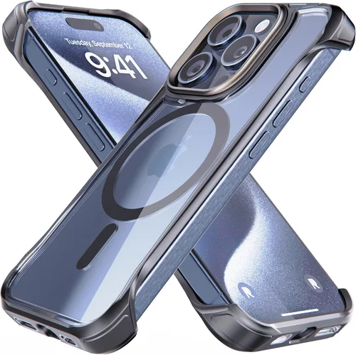 Miniatura 30 de Phone REBEL - Funda transparente para iPhone 14 Plus [Serie esmerilada Gen-4], textura mate translúcida, no se pone amarilla, protectores a prueba