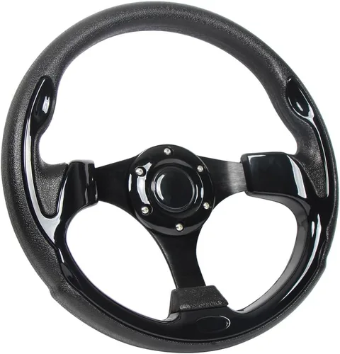 Miniatura 11 de Volante Universal para Club Car DS y Precedent con Marco de Aluminio Negro Adecuado para Carrito de Golf EZGO RXV & TXT, Yamaha..