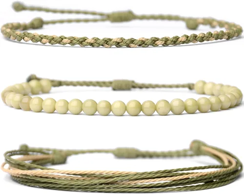 Miniatura 51 de Pulsera curativa hecha a mano con cuentas de piedra natural, regalo para hombres, pulsera de cuerda ajustable