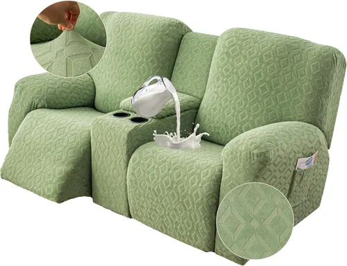 Miniatura 31 de Gennia Funda Impermeable para Sofá Reclinable, Fundas Elásticas para Sofá Reclinable con Bolsillos, Fundas Lavables para Sillón Reclinable Lazy Boy