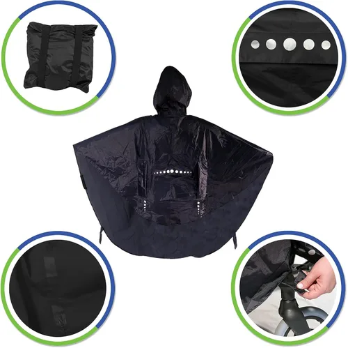 Miniatura 5 de GOTITA Poncho impermeable para sillas de ruedas - Impermeable universal - Diseño italiano