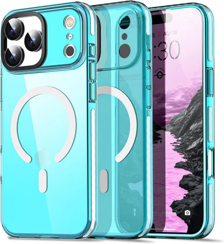 Miniatura 232 de AICase Funda protectora para iPhone 16 compatible con iPhone 16, delgada, ligera, transparente [no amarillenta] Diseño vibrante