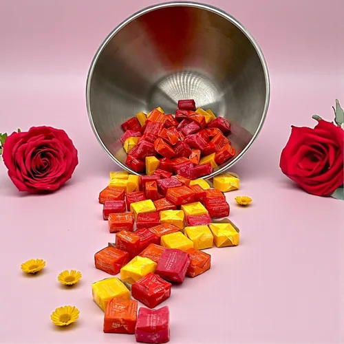Miniatura 5 de Caramelos masticables de frutas sin azúcar, 1 libra, aptos para diabéticos, masticables de frutas a base de plantas: cereza, fresa, limón, naranja