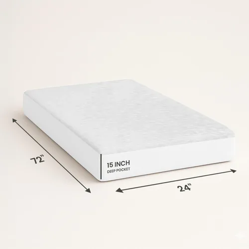 Miniatura 3 de SGI bedding Protector de colchón para literas de autocaravana de 24 x 72 pulgadas, súper suave, impermeable y transpirable, protector de colchón