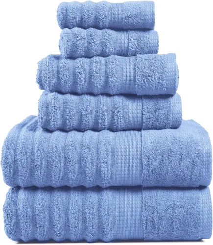 Miniatura 30 de LANE LINEN - Juego de toallas de baño, 18 piezas, 100% algodón, tamaño grande, 4 toallas de baño, 6 toallas de mano, 8 toallas pequeñas, para spa