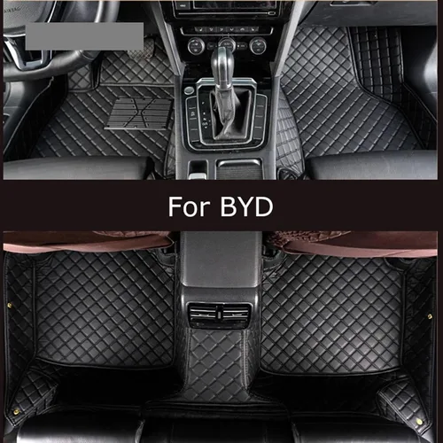 Miniatura 2 de Tapete de coche personalizado para BYD E6 F0 F3 F6 G3 G6 M6 S1 S5 S6 TAN-G Song Yuan Qin Plus PRO accesorios de pie (color: negro)