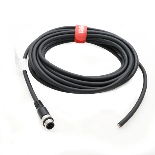 Miniatura 5 de M12 - Conector de sensor hembra de 8 pines para volar Cable de protección eléctrica impermeable para aplicaciones de automatización