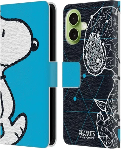 Miniatura 168 de Head Case Designs Funda de piel con licencia oficial de Peanuts Snoopy & Woodstock Balloon Halfs and Laughs para Apple iPhone 7/8/SE 2020 y 2022