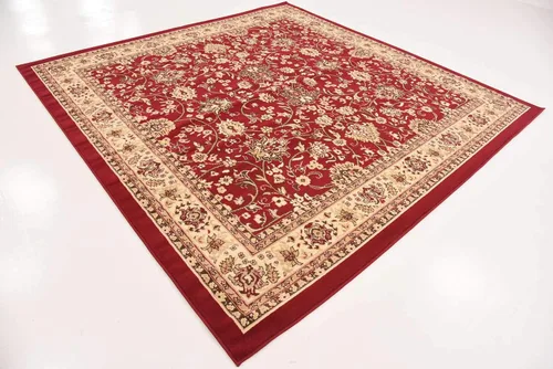Miniatura 152 de Unique Loom Colección Sialk Hill - Alfombra de área Washington (3 pies 3 pulgadas x 5 pies 3 pulgadas, rectángulo, burdeos/crema)