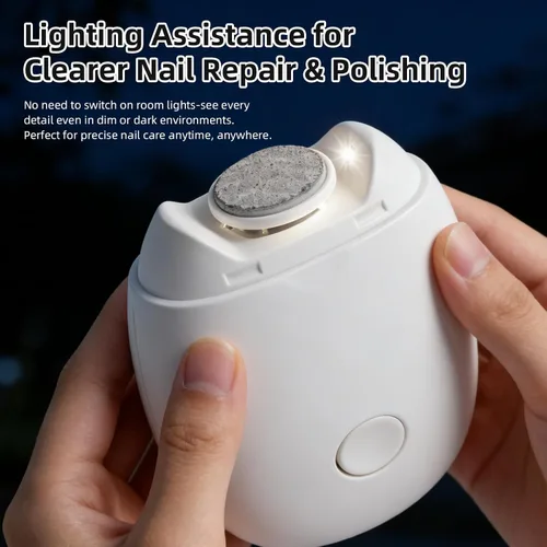 Miniatura 2 de Amoladora de uñas automática universal, molinillo de uñas automático, amoladoras inteligentes de uñas, bajo ruido, con luz LED y 3 velocidades