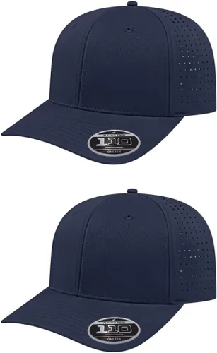 Miniatura 43 de Cap America i8533 Flexfit 110 Gorra Snapback Perforada de Rendimiento de Perfil Medio de 6 Paneles con Protección UV y Snapback Ajustable