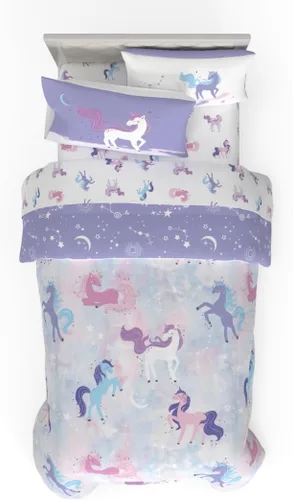 Miniatura 36 de Franco - Juego de ropa de cama para niños, edredón y sábanas supersuaves con funda de almohada, 5 piezas, tamaño individual, Jurassic World, 6A1348
