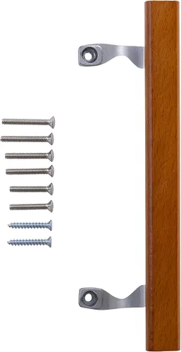 Miniatura 2 de Wright Products - Juego de Manija Interior de Puerta Corrediza de Patio de Roble de Reemplazo, Madera/Aluminio Gris - Manija Interna de Puerta