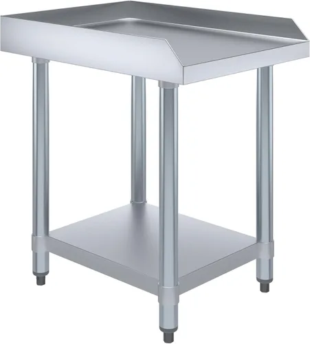 Miniatura 14 de AmGood Soporte para equipo de acero inoxidable, resistente, grado comercial, con estante inferior, certificado NSF