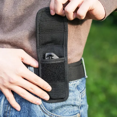 Miniatura 5 de Funda para cuchillo para cinturón, soporte táctico para cuchillo de bolsillo, bolsa de cinturón vertical u horizontal para cuchillo al aire libre