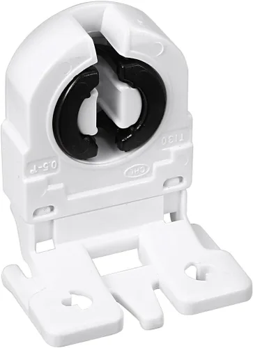 Miniatura 7 de uxcell 2 unids T8 soporte de luz fluorescente G13 base no derivada sola cabeza lápida lámpara zócalo AC 250 V 2A para tubo fluorescente LED