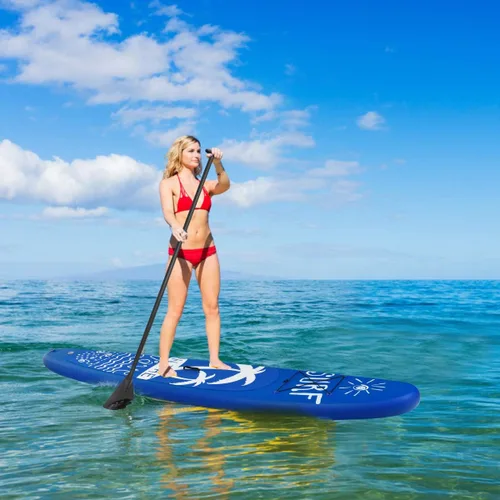 Miniatura 6 de GYMAX Tabla de remo, tabla de remo inflable con accesorios de SUP, aleta extraíble, paleta, bomba, correa y bolsa de transporte, tablas de remo