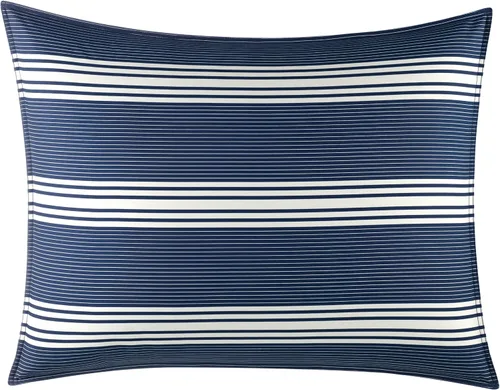 Miniatura 5 de Nautica - Juego de edredón Twin/Twin XL, ropa de cama de algodón reversible con funda a juego, peso medio para uso durante todo el año, artículos