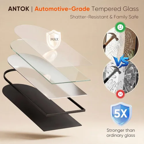Miniatura 7 de Antok Espejo de Cuerpo Completo, 59"x18" Espejo de Piso, Espejo de Piso Arqueado de Pie Independiente Espejos de Cuerpo Completo con Soporte