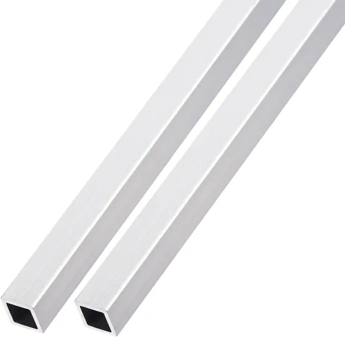 Miniatura 16 de METALLIXITY Tubo cuadrado de aluminio (1.575 in x 1.575 in x 0.039 in x 7.874 in) 2 piezas, tubo de aluminio 6063 - para muebles del hogar