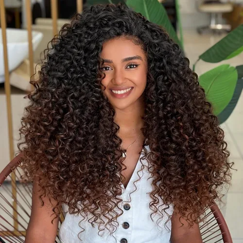Miniatura 50 de 7 paquetes de cabello rizado de ganchillo GoGo de 6 pulgadas, pelo corto, para mujeres, rizos de playa, trenzas de ganchillo de torsión profunda