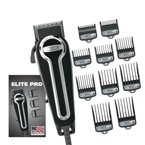 Wahl Clipper Elite Pro High-Performance Home Haircut & Grooming Kit for Men - Cortapelos eléctrico - Modelo 79602