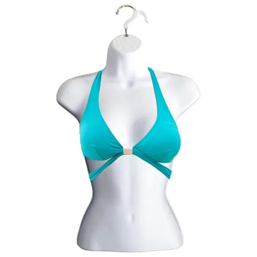 Miniatura 27 de Maniquí femenino con espalda hueca y cuerpo apilable con ganchos para colgar para exhibición de camisetas, encimera, ferias de manualidades, fotos