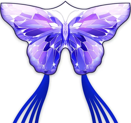 Miniatura 11 de SGftre Cometa de mariposa para niños y niñas, fácil de volar, juguete perfecto para niños y adultos, ideal para diversión en la playa y actividades