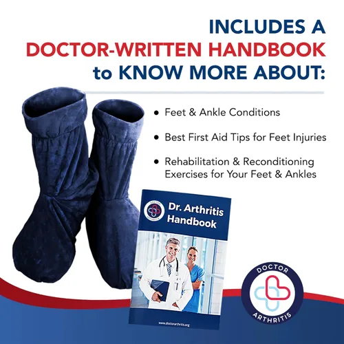 Miniatura 7 de Botas calentadoras con insertos para pies desarrolladas por médicos, calentadores de pies para mujer y hombre, botas calentadoras y manual