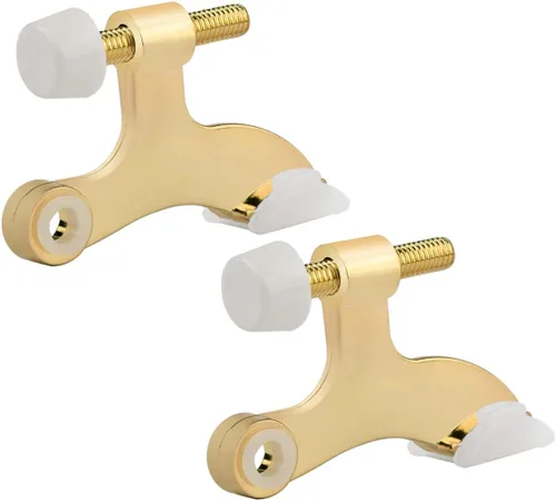Miniatura 29 de HOMOTEK Paquete de 2 Topes de Puerta con Pasador de Bisagra Negro, Tope de Puerta Ajustable de Lujo Resistente de 2-1/2"x1-3/4", con Puntas