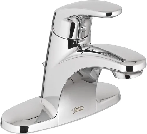 American Standard 7075005.002 Colony Pro - Juego central de 4 pulgadas menos drenaje, cromo pulido