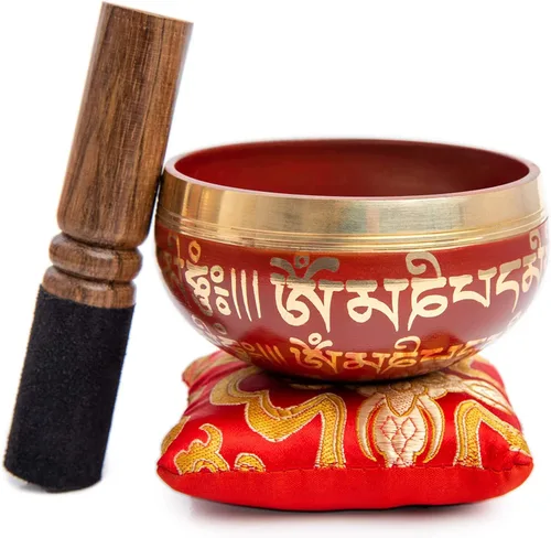 Miniatura 6 de Juego de cuencos tibetanos cantadores - Fácil de tocar para principiantes - Auténtico y elaborado a mano para meditación de atención plena, sonido