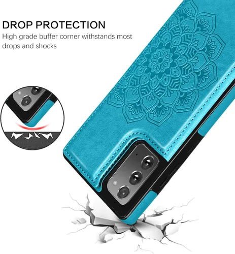 Miniatura 3 de BENTOBEN Funda tipo cartera para Samsung Galaxy Note 20 5G, piel sintética, resistente, resistente, a prueba de golpes, con ranuras para tarjetas