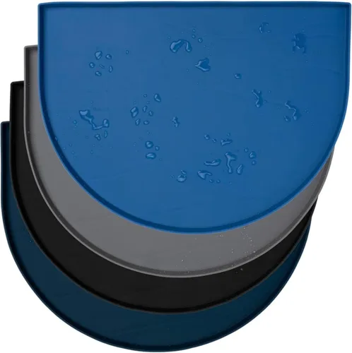 Miniatura 3 de Leash Boss Tapete de silicona diseñado para fuentes de mascotas, cuencos de agua por gravedad de perros, tapetes para dispensar automáticamente