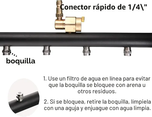 Miniatura 5 de Tool Daily Limpiador a presión de tren de rodaje de 16 pulgadas, accesorio para lavadora a presión del tren de rodaje, lavado debajo del automóvil