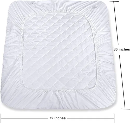 Miniatura 4 de Utopia Bedding - Cubrecolchón acolchado y ajustado para cama RV tamaño King, protector y cubierta elástica para colchón con bolsillo profundo que se