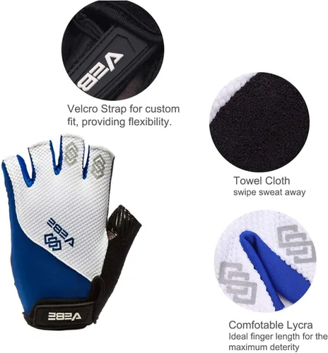 Miniatura 2 de VEBE Guantes de ciclismo para hombre y mujer, guantes de bicicleta de montaña, guantes de bicicleta transpirables que absorben los golpes