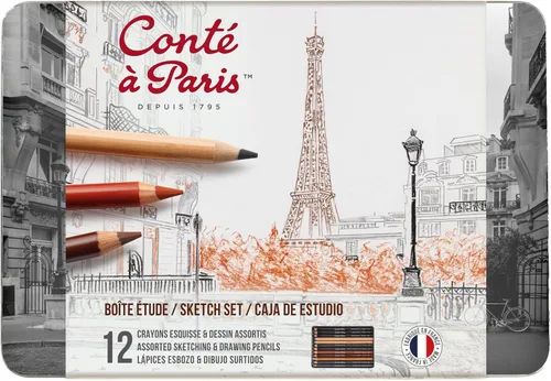 Miniatura 5 de Conté à Paris Juego de lápices de dibujo y dibujo