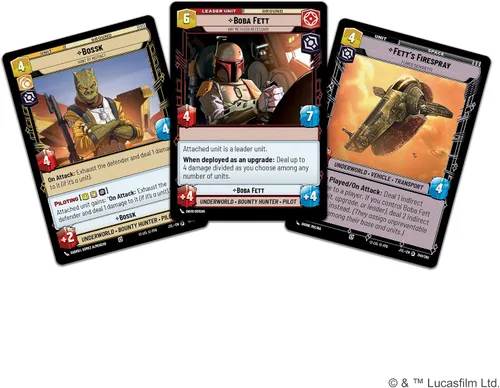 Miniatura 3 de Asmodee Star Wars: Unlimited TCG Jump to Lightspeed Boba Fett Spotlight Deck - Baraja de 50 cartas lista para jugar con cartas exclusivas, a partir