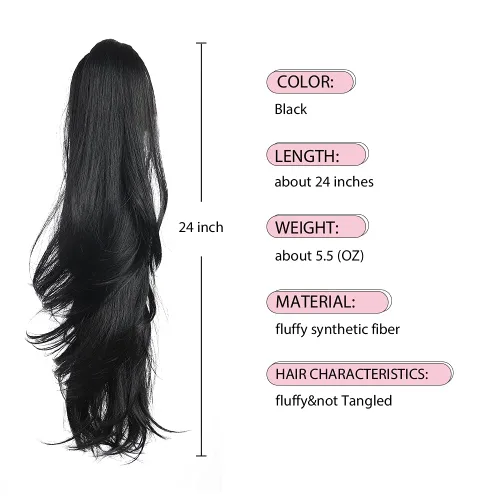 Miniatura 181 de Extensiones de cola de caballo de cabello rubio, extensiones de cola de caballo para mujer, pinza de extensiones de cabello rizado de 12 pulgadas