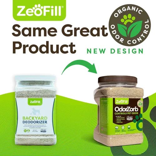 Miniatura 2 de ZeoFill Eliminador de olores de orina de perro para patios y césped artificial, absorbe y neutraliza los olores de mascotas en césped, césped